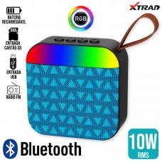 Caixa de Som Bluetooth 10W XDG192 Xtrad - Azul